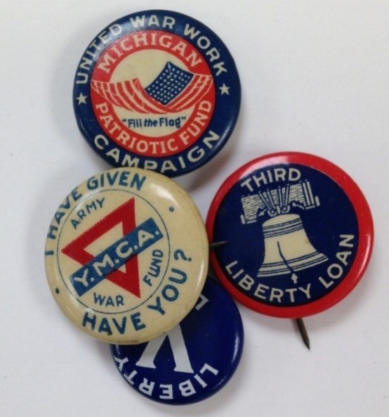 9. Liberty Loan Campaign Buttons